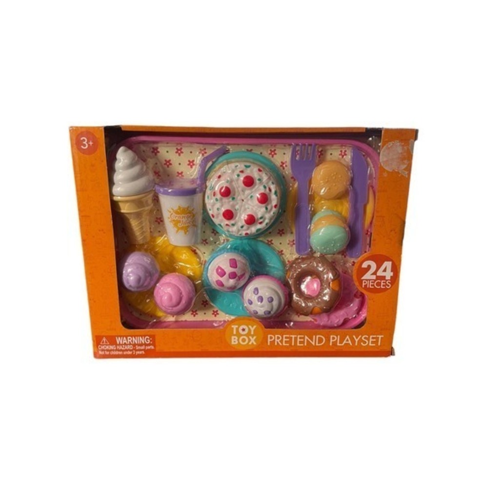 Pretend Play Food Toy Set 24 pieces